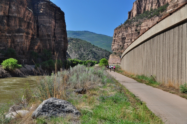 the Glenwood Canyon bike path